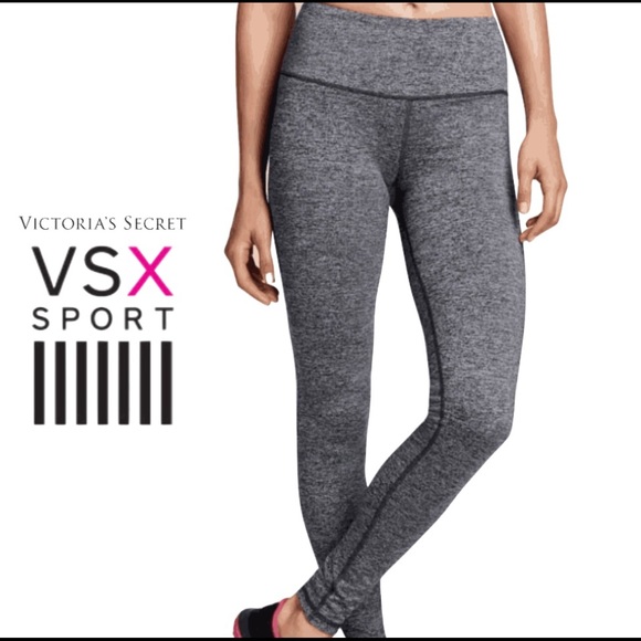 VICTORIA SECRET SPORT vsx HEATHER GREY KNOCKOUT leggings UEC - Picture 4 of 12